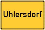 Place name sign Uhlersdorf