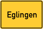 Place name sign Eglingen