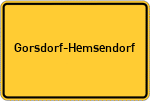Place name sign Gorsdorf-Hemsendorf