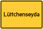 Place name sign Lüttchenseyda