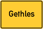 Place name sign Gethles