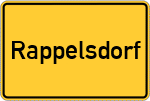 Place name sign Rappelsdorf