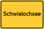 Place name sign Schwielochsee