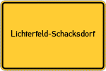 Place name sign Lichterfeld-Schacksdorf
