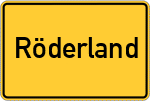Place name sign Röderland