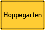 Place name sign Hoppegarten