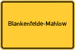 Place name sign Blankenfelde-Mahlow