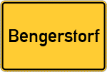 Place name sign Bengerstorf