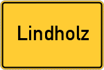 Place name sign Lindholz