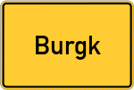 Place name sign Burgk