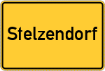 Place name sign Stelzendorf