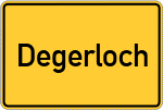 Place name sign Degerloch