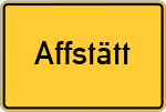 Place name sign Affstätt