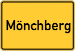 Place name sign Mönchberg