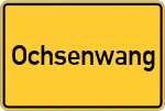 Place name sign Ochsenwang