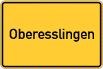 Place name sign Oberesslingen