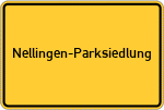 Place name sign Nellingen-Parksiedlung