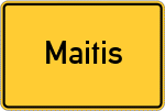 Place name sign Maitis