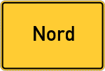 Place name sign Nord
