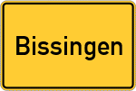 Place name sign Bissingen