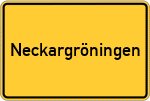 Place name sign Neckargröningen