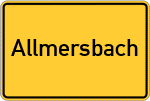 Place name sign Allmersbach