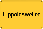 Place name sign Lippoldsweiler