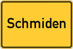 Place name sign Schmiden