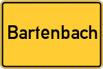 Place name sign Bartenbach