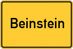 Place name sign Beinstein