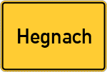 Place name sign Hegnach