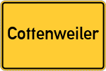 Place name sign Cottenweiler