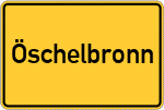 Place name sign Öschelbronn