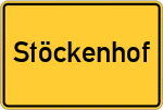 Place name sign Stöckenhof