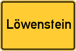Place name sign Löwenstein