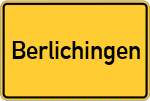Place name sign Berlichingen