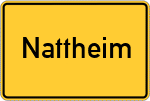 Place name sign Nattheim