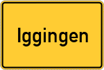 Place name sign Iggingen