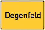 Place name sign Degenfeld