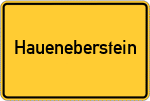 Place name sign Haueneberstein