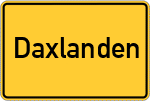 Place name sign Daxlanden