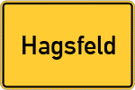 Place name sign Hagsfeld