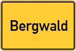 Place name sign Bergwald