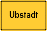 Place name sign Ubstadt