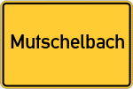 Place name sign Mutschelbach