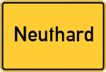 Place name sign Neuthard