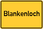 Place name sign Blankenloch