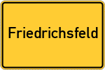 Place name sign Friedrichsfeld