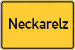 Place name sign Neckarelz