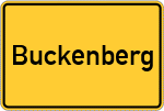 Place name sign Buckenberg